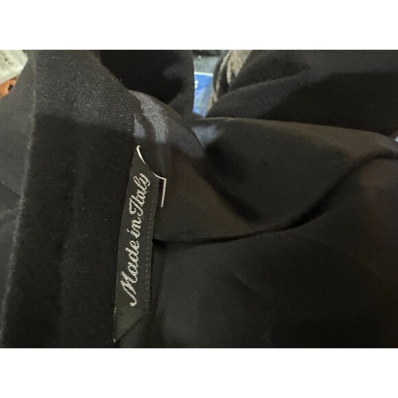 LANIFICIO Toscanini Collezione Oro Pure Cashmere Blazer Black Jacket Size 50 - Picture 4 of 6
